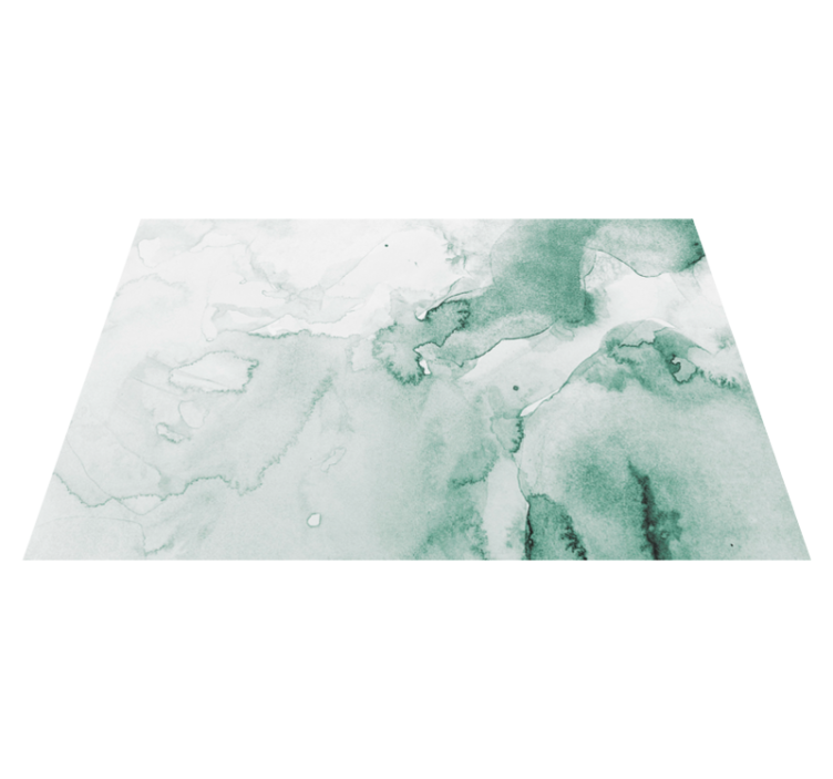 Mramorni vinilni tepih mekani zeleni vrtlog - TenStickers