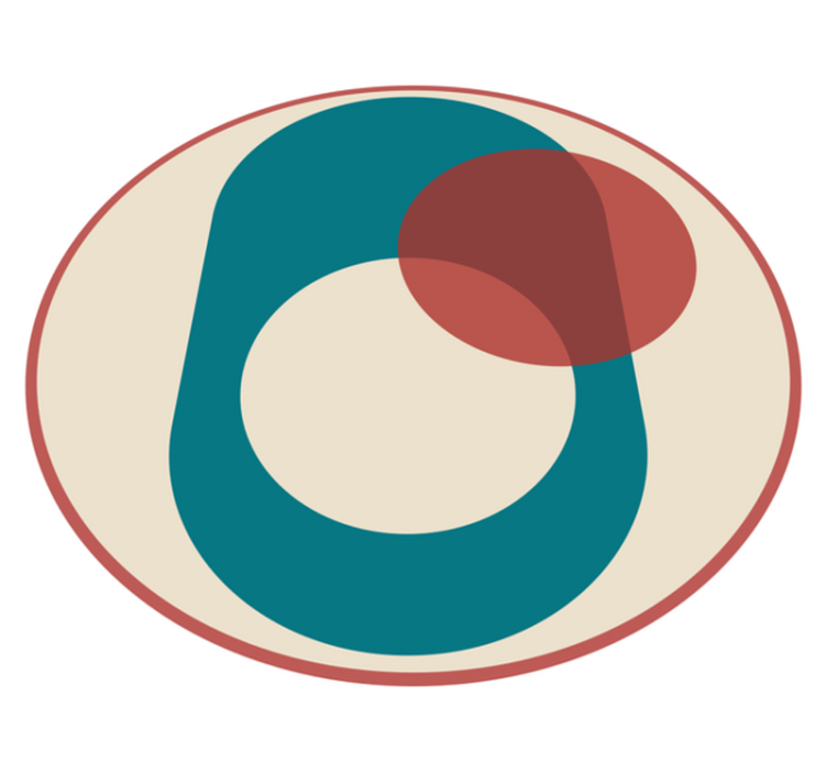 Vinil podovi moderan krugovi u harmoniji - TenStickers