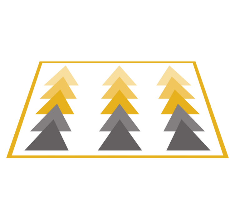 Vinil podovi geometrijski trokutasta kaskada boja - TenStickers