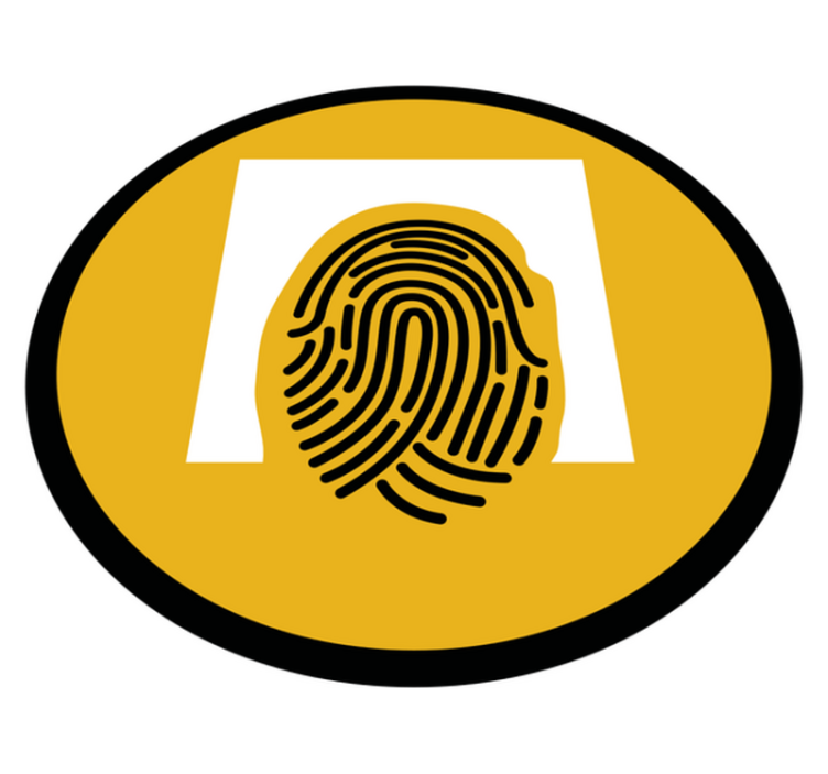 Vinil podovi mozaik uzorak otiska prsta - TenStickers