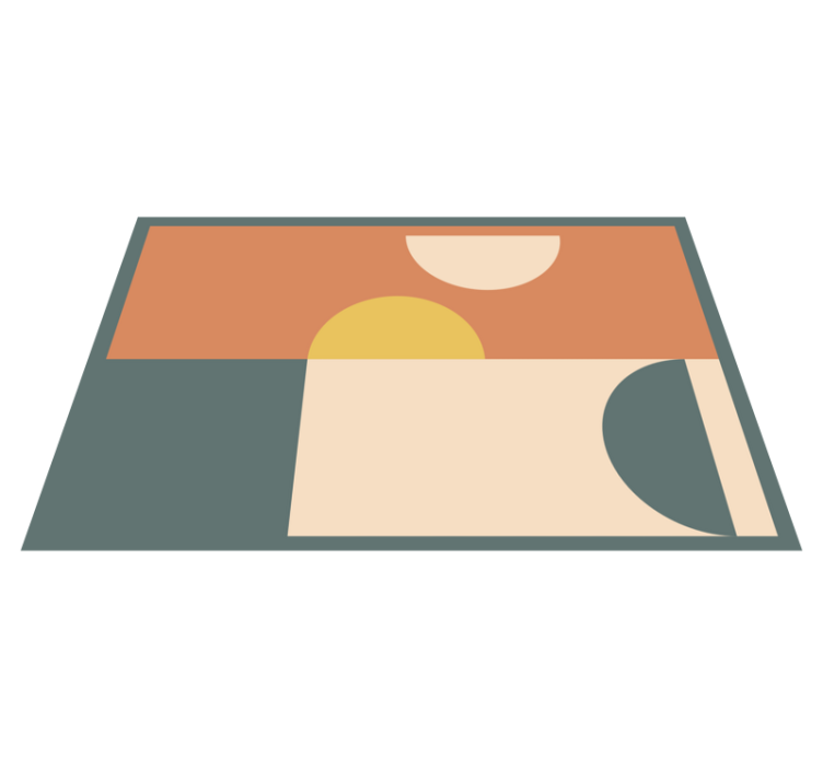 Vinil podovi moderan krugova i pravokutnika - TenStickers