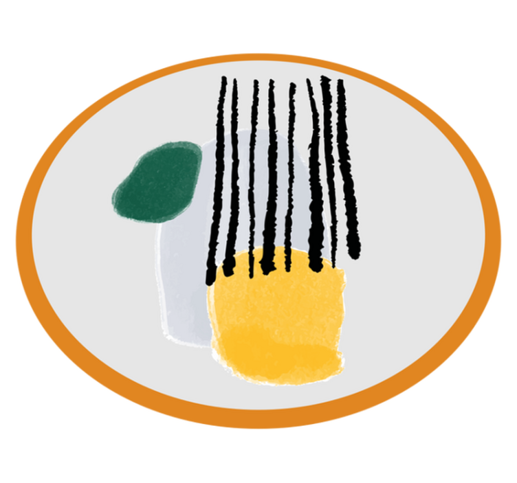 Vinil podovi minimalistički segmenti geometrijskih nijansi - TenStickers