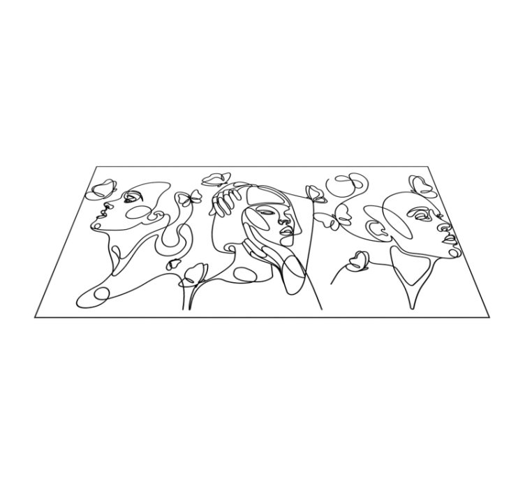 Vinil podovi moderan lica outlime arta - TenStickers