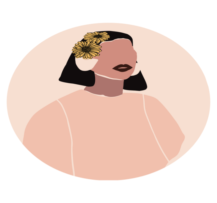 Vinil podovi cvijeće i biljke cvjetni portret - TenStickers