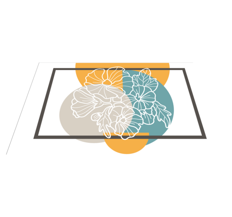 Vinil podovi cvijeće i biljke moderan cvjetni naglasak - TenStickers