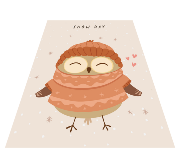 Vinil podovi rasadnici privjesak snježne sove - TenStickers