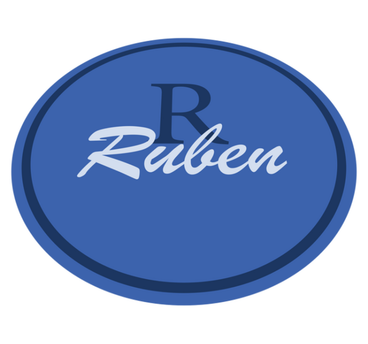 Vinil podovi s imenima krug s prilagođenim imenom - TenStickers