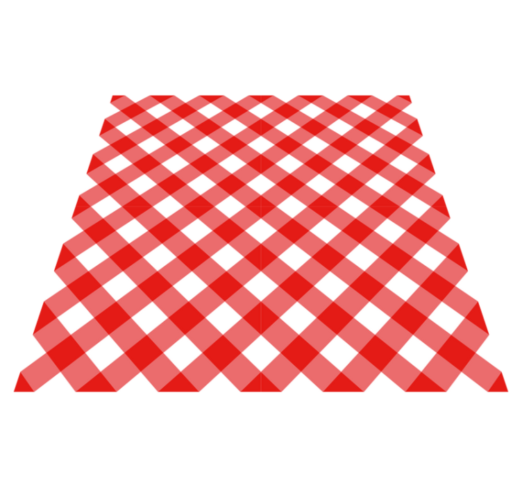 Vinil podovi prugasta grimizni karirani motiv - TenStickers