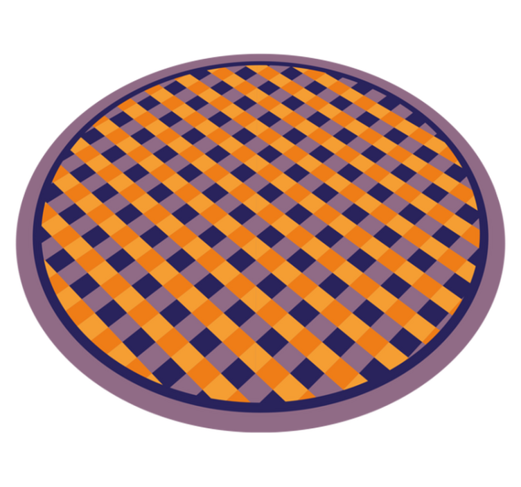 Vinil podovi prugasta podebljani karo uzorak - TenStickers