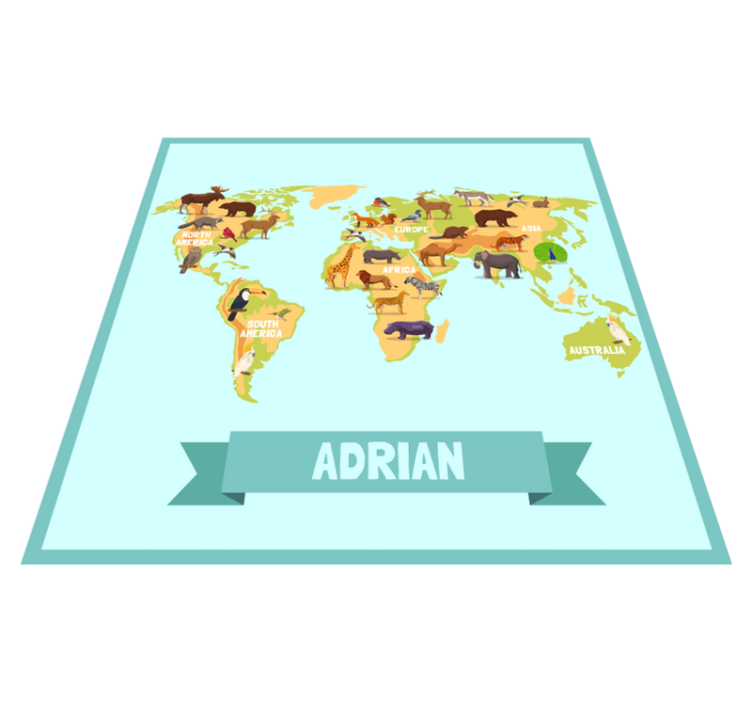 Vinil podovi s imenima dizajn faune s imenom - TenStickers