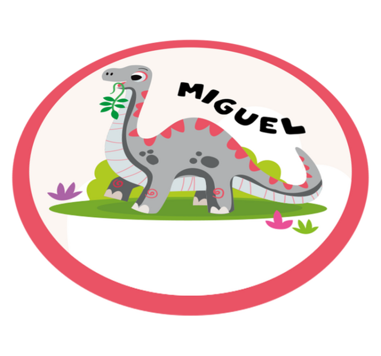 Drugi vinil podovi sivi dinosaur - TenStickers