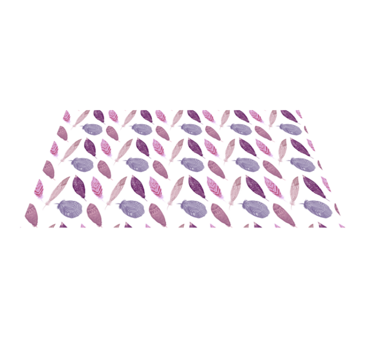 Vinil podovi priroda živopisni motiv perja - TenStickers