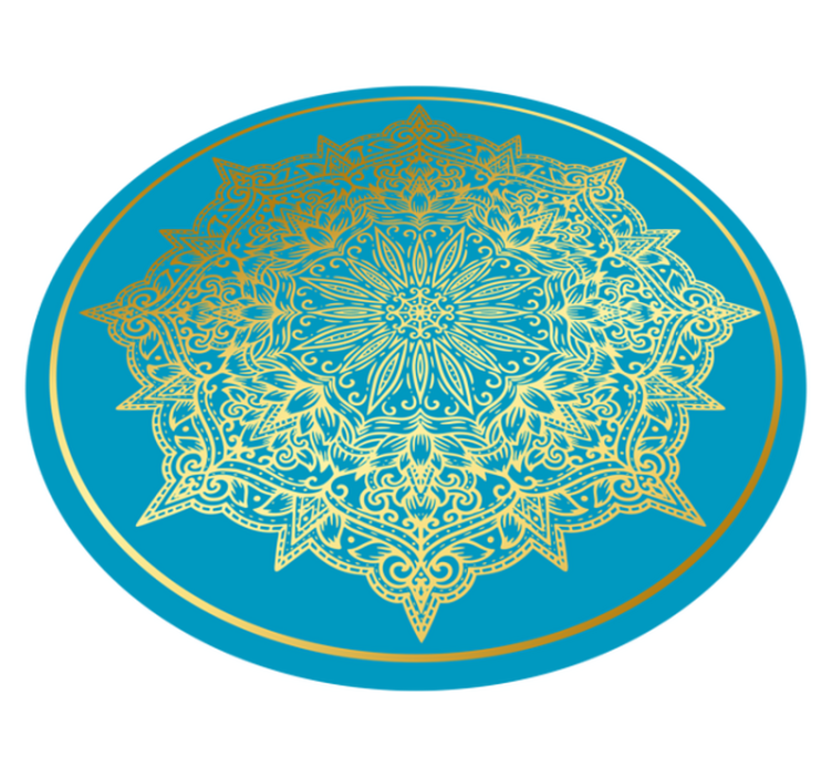 Vinil podovi kružni složena umjetnička djela mandale - TenStickers