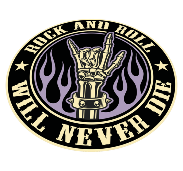 Vinil podovi kružni kamena kostur ruka - TenStickers