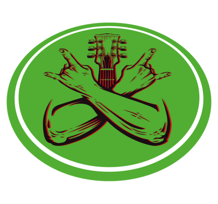 Vinil podovi kružni umjetničko djelo s gestama ljuljanja - TenStickers