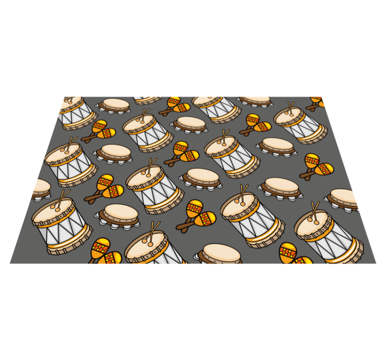 Drugi vinil podovi kolekcija muzičkih instrumenata - TenStickers