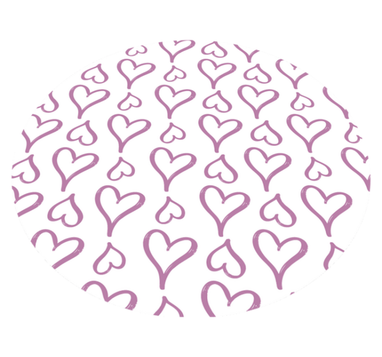 Vinil podovi tekstura uz uzorak ružičastih srca - TenStickers