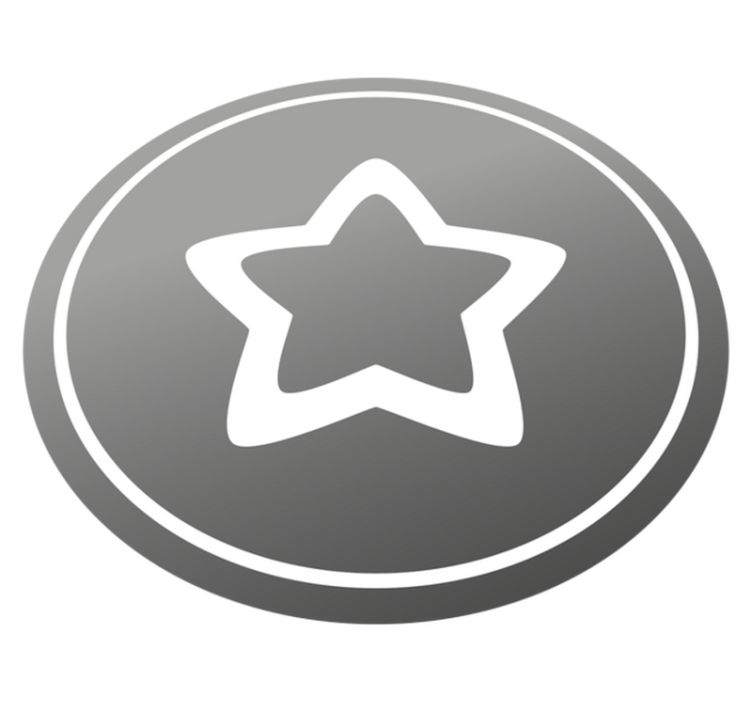 Vinil podovi zvijezde s modernim sivim motivom - TenStickers