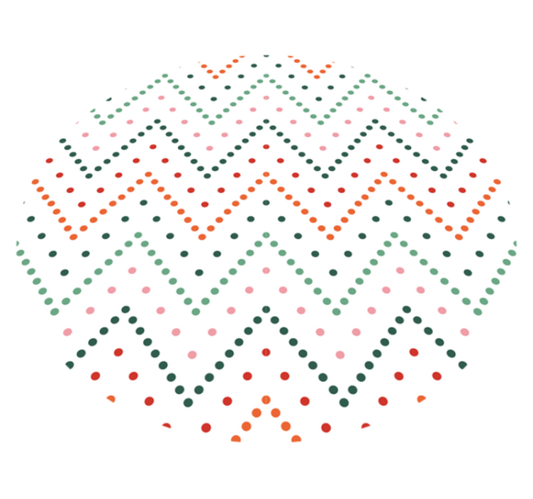 Vinil podovi zvijezde uzorak ševronskih točka - TenStickers