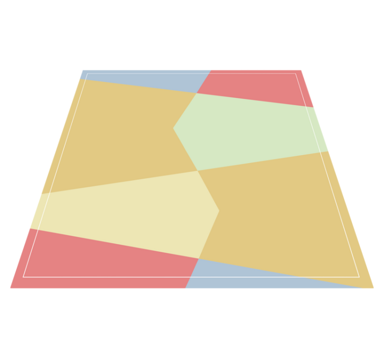 Vinil podovi geometrijski Živopisna geometrijska kompozicija - TenStickers