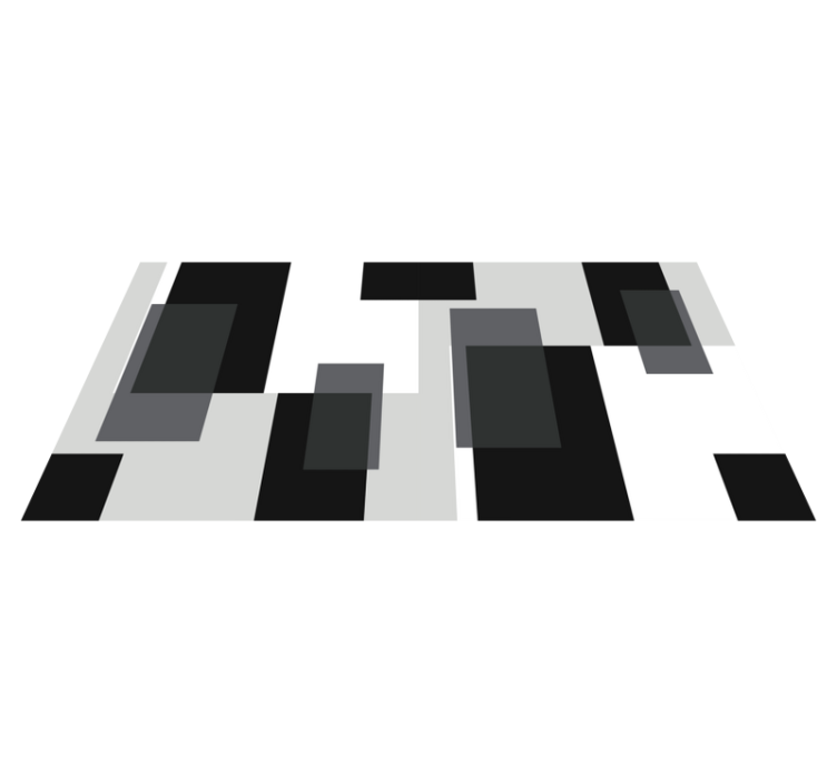 Vinil podovi moderni s apstraktnim blokovima - TenStickers