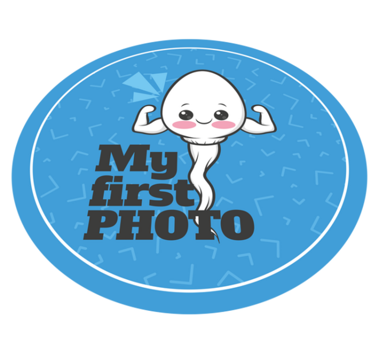 Vinilne prostirke s frazama moja prva fotografija - TenStickers