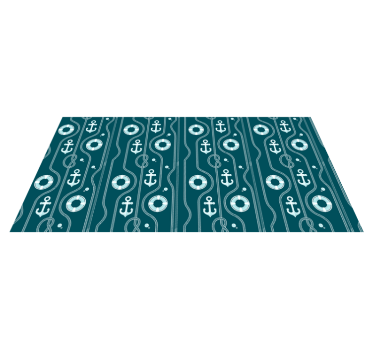 Nautički ogrtač i sidreni pravokutni tepih - TenStickers