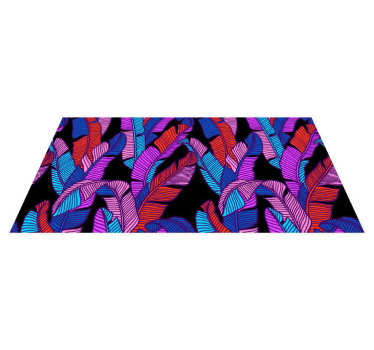 Vinil podovi priroda Šarena tropska lišća - TenStickers