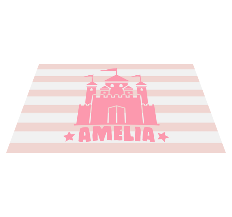 Drugi vinil podovi prilagođeno s temom dvorca - TenStickers