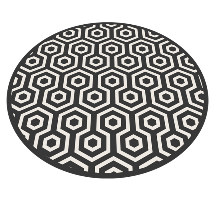 Vinil podovi geometrijski heksagonalni raspored - TenStickers
