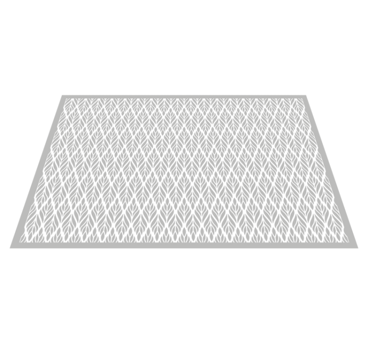 Vinil podovi moderan uzorak sivog lišća - TenStickers