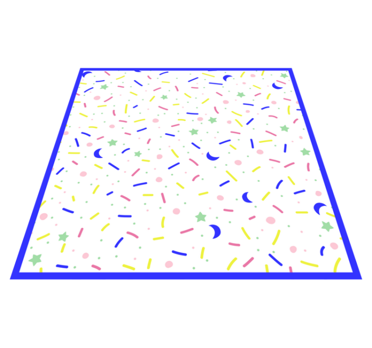 Drugi vinil podovi zabava šarenih oblika - TenStickers