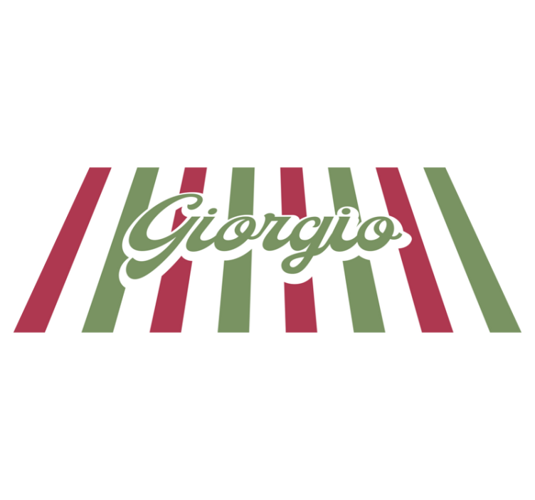 Vinil podovi s imenima talijanska zastava - TenStickers