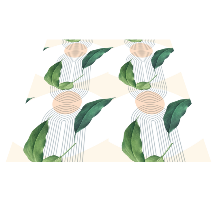 Vinil podovi priroda lisnati geometrijski uzorci - TenStickers