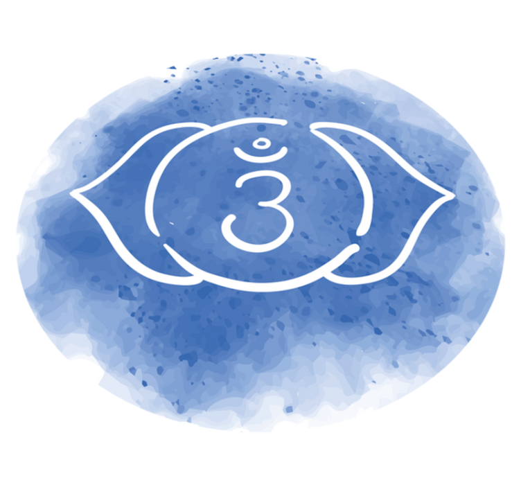 Vinil podovi mandala smirujući plavi simbol - TenStickers