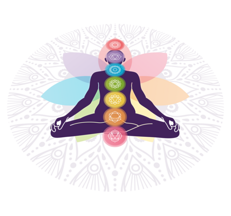 Vinil podovi mandala simbol čakra meditacije - TenStickers