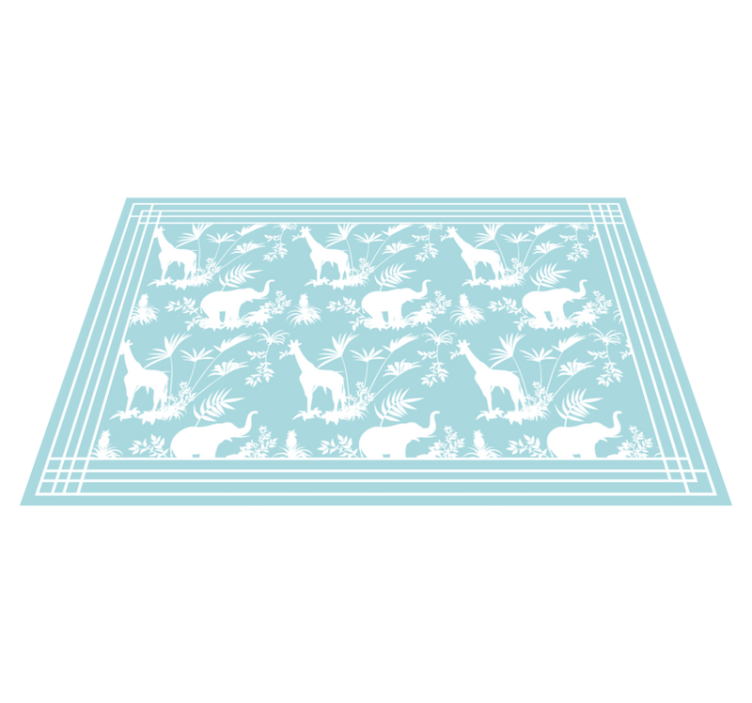 Vinil podovi rasadnici safari scena u džungli - TenStickers