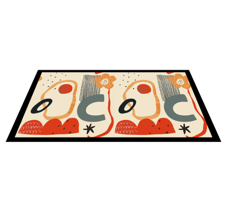 Vinil podovi moderan odvažni cvjetni elementi - TenStickers