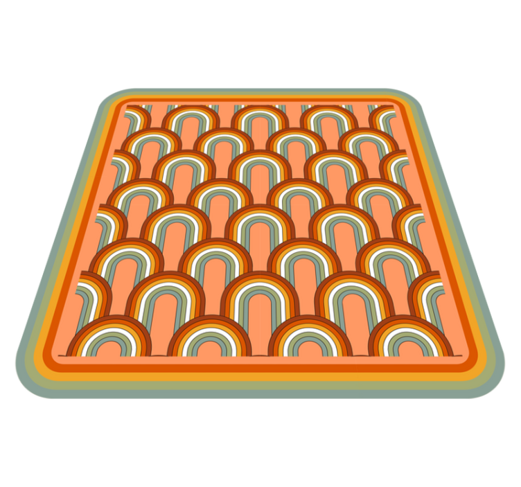 Vinil podovi geometrijski šareni uzorci lukova - TenStickers