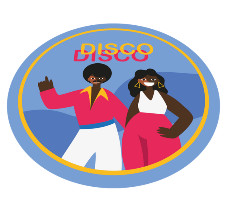 Ples 80 -ih disco man vintage sag - TenStickers