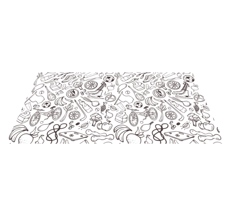 Drugi vinil podovi ikone aktivnog načina života - TenStickers