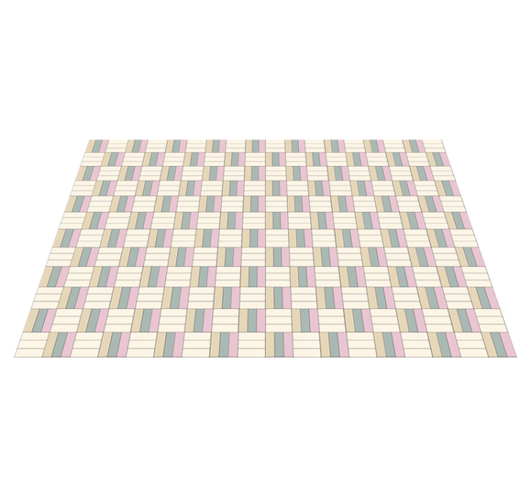 Vinil podovi geometrijski tkani blokovi u boji - TenStickers