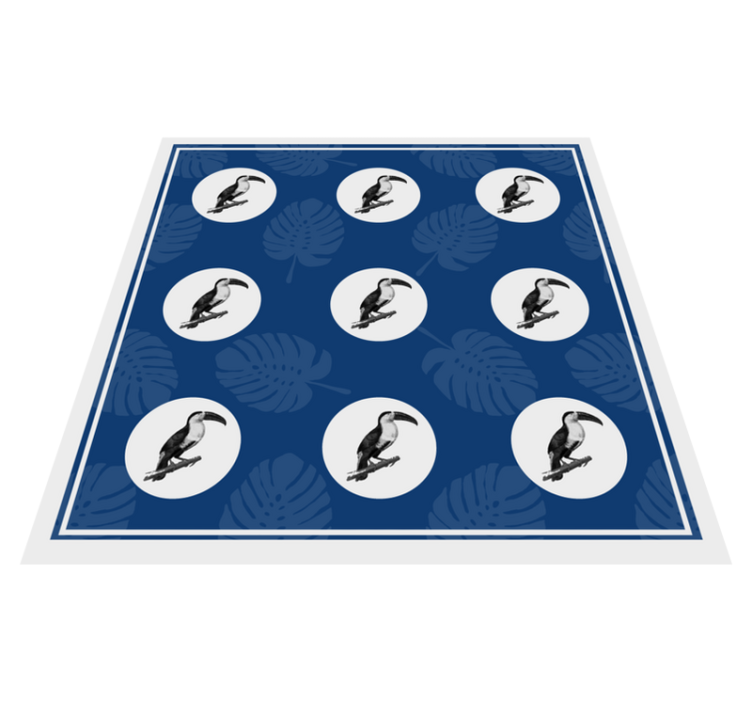 Vinil podovi životinja uzorak tropskog tukana - TenStickers