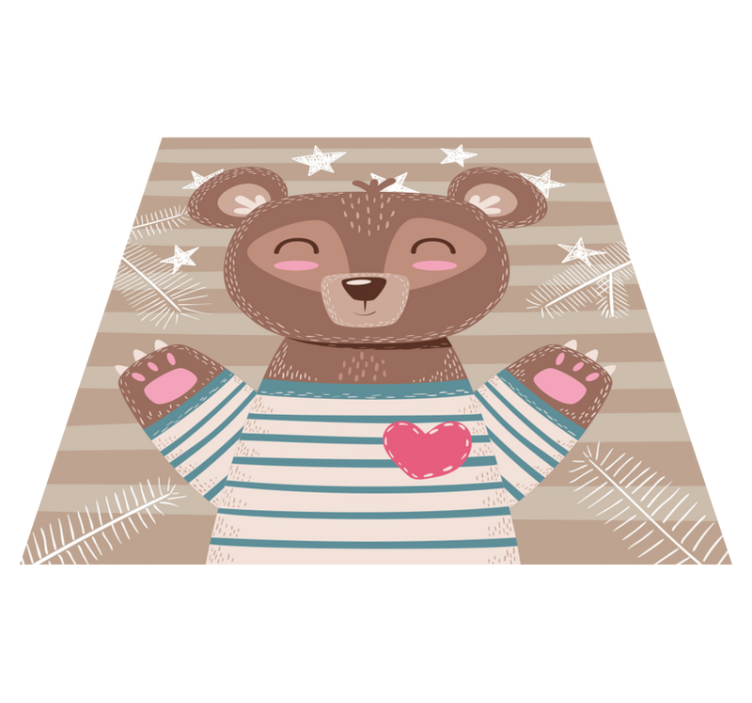 Smeđi baby bear prostirka za igru beba - TenStickers