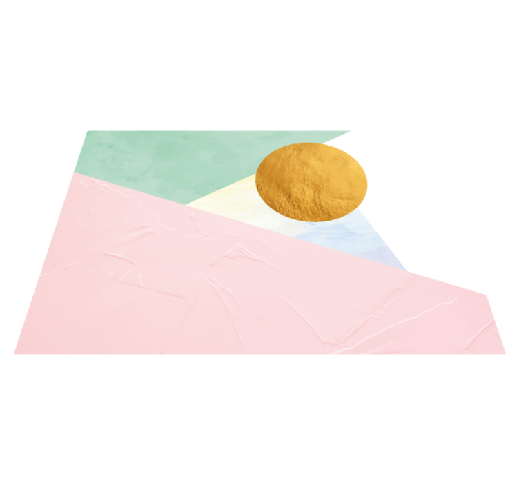 Vinil podovi geometrijski geometrijski pastelni oblici - TenStickers