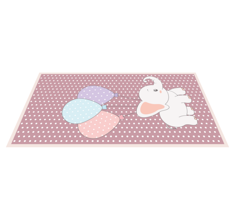 Vinil podovi rasadnici igra slona balonom - TenStickers