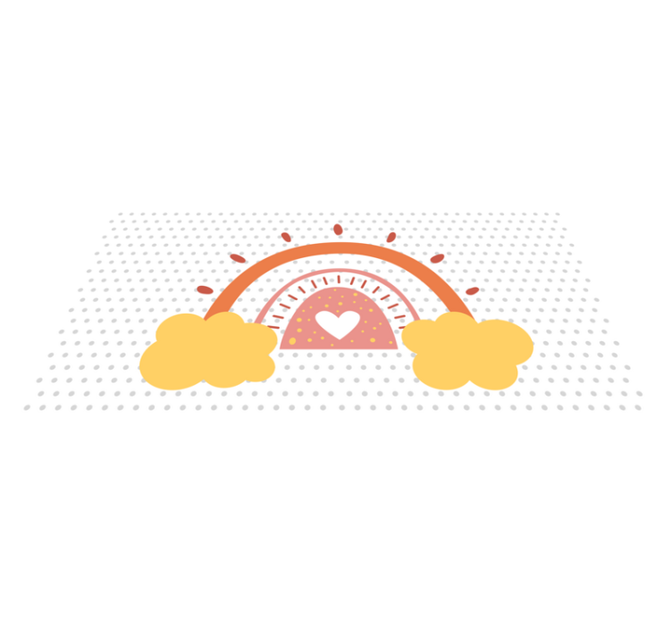 Vinil podovi rasadnici dugin oblačić - TenStickers