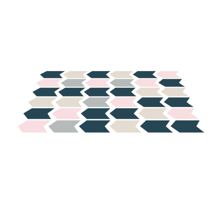 Pastelne boje sa strelicama uzorak geometrijski vinil tepih - TenStickers