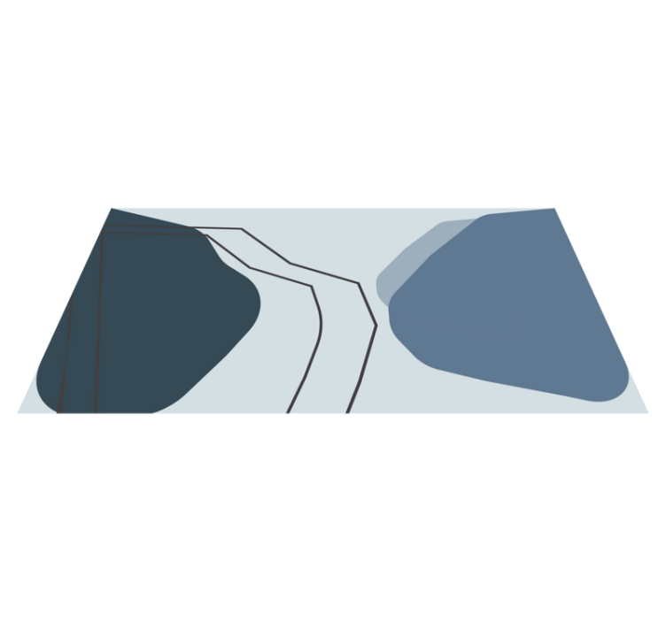 Vinil podovi geometrijski apstraktne konturne linije - TenStickers