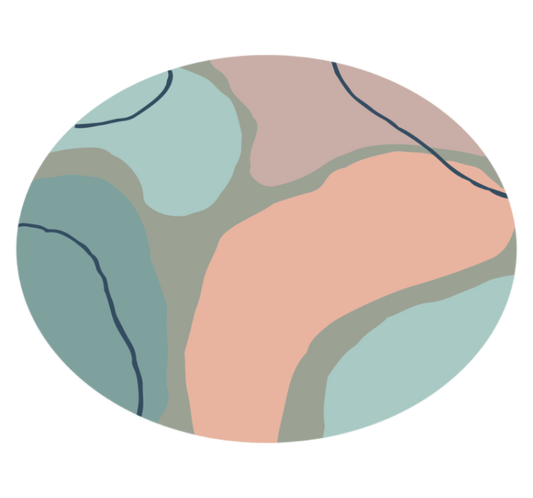 Vinil podovi minimalistički apstraktne geometrijske oblike - TenStickers